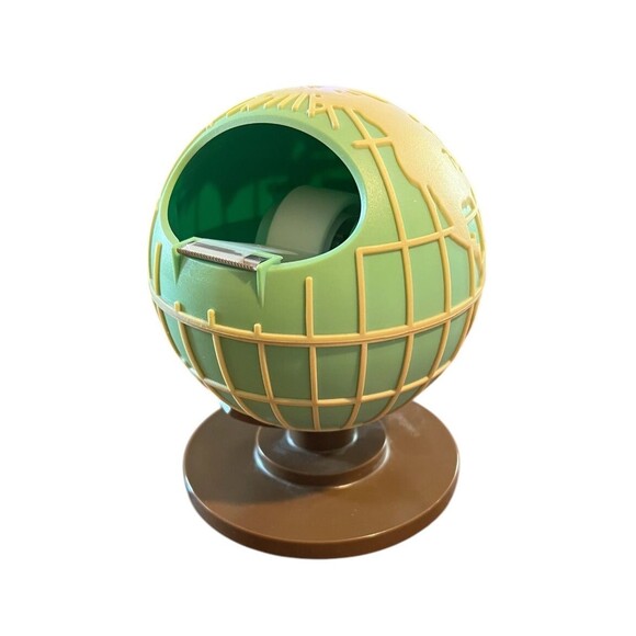 Scotch 3M Magic Tape dispenser Globe Explore the World 5" Weighted Refillable - Picture 2 of 8